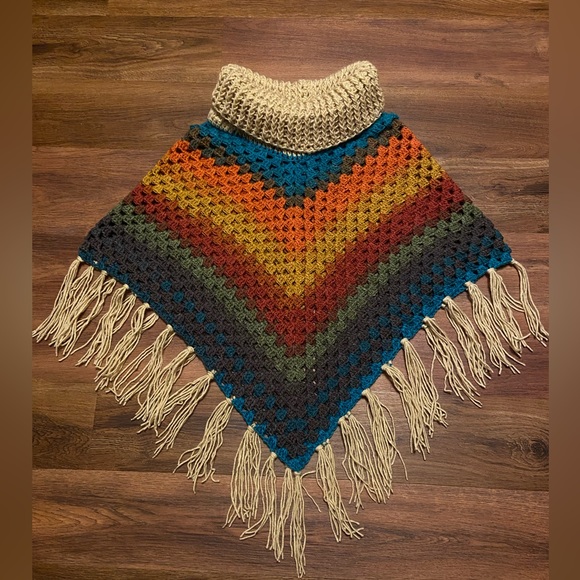 - Crochet Boho Poncho - Picture 8 of 8
